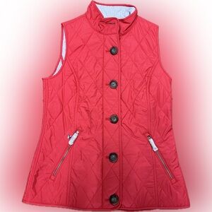 NWT Polo Golf Ralph Lauren Women's Quilted Golf Vest Orange Size S
